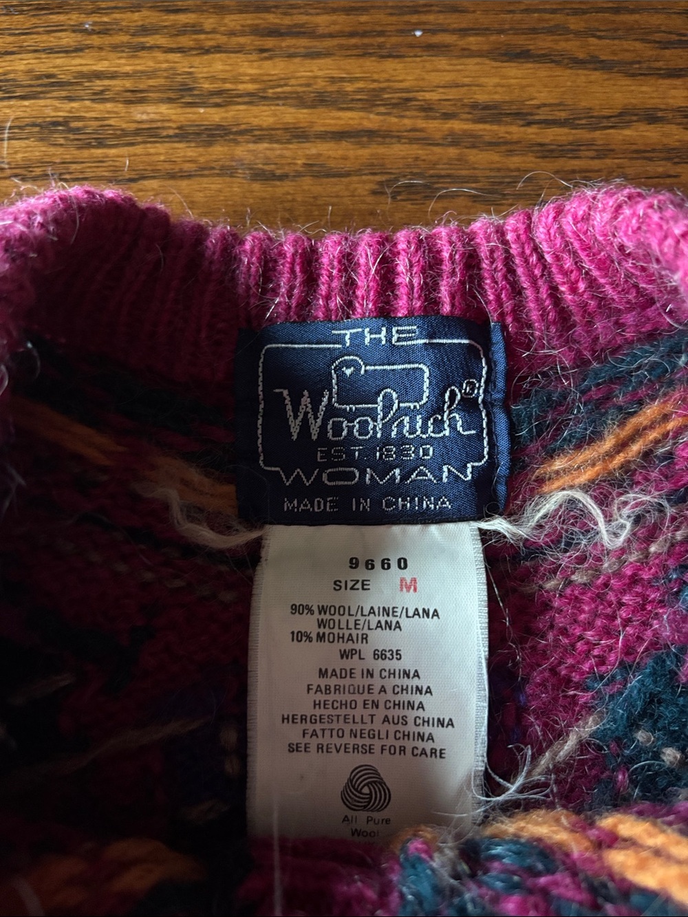 Vintage Woolrich Wool/Mohair Cardigan M. 90's vibes - Picture 2 of 6